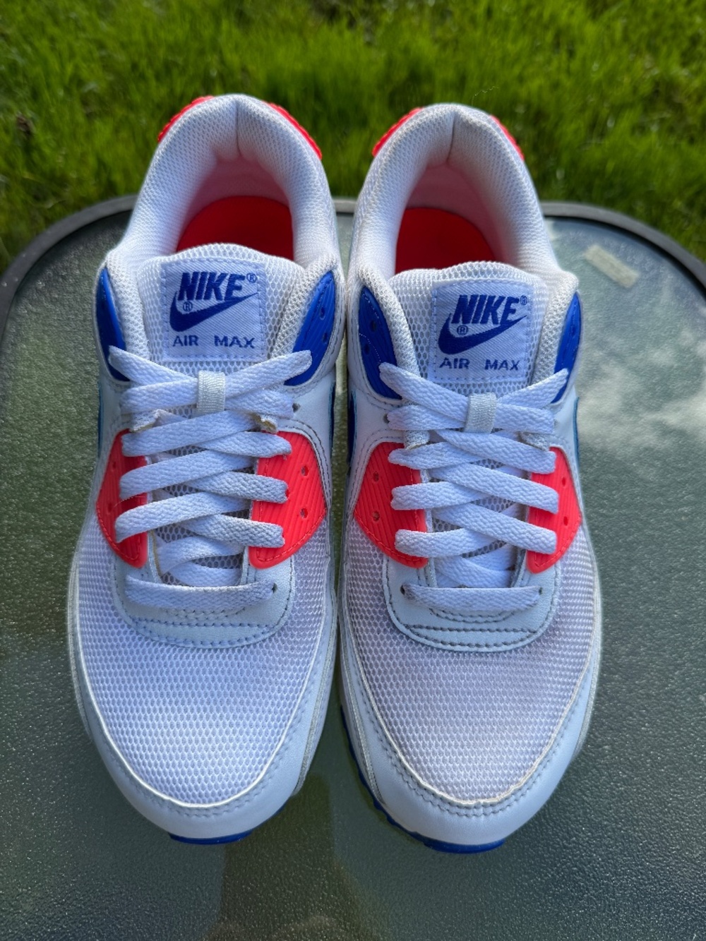 Nike Air Max 90 Ultramarine Flash Crimson Racer Blue Womens 10 - Picture 2 of 7